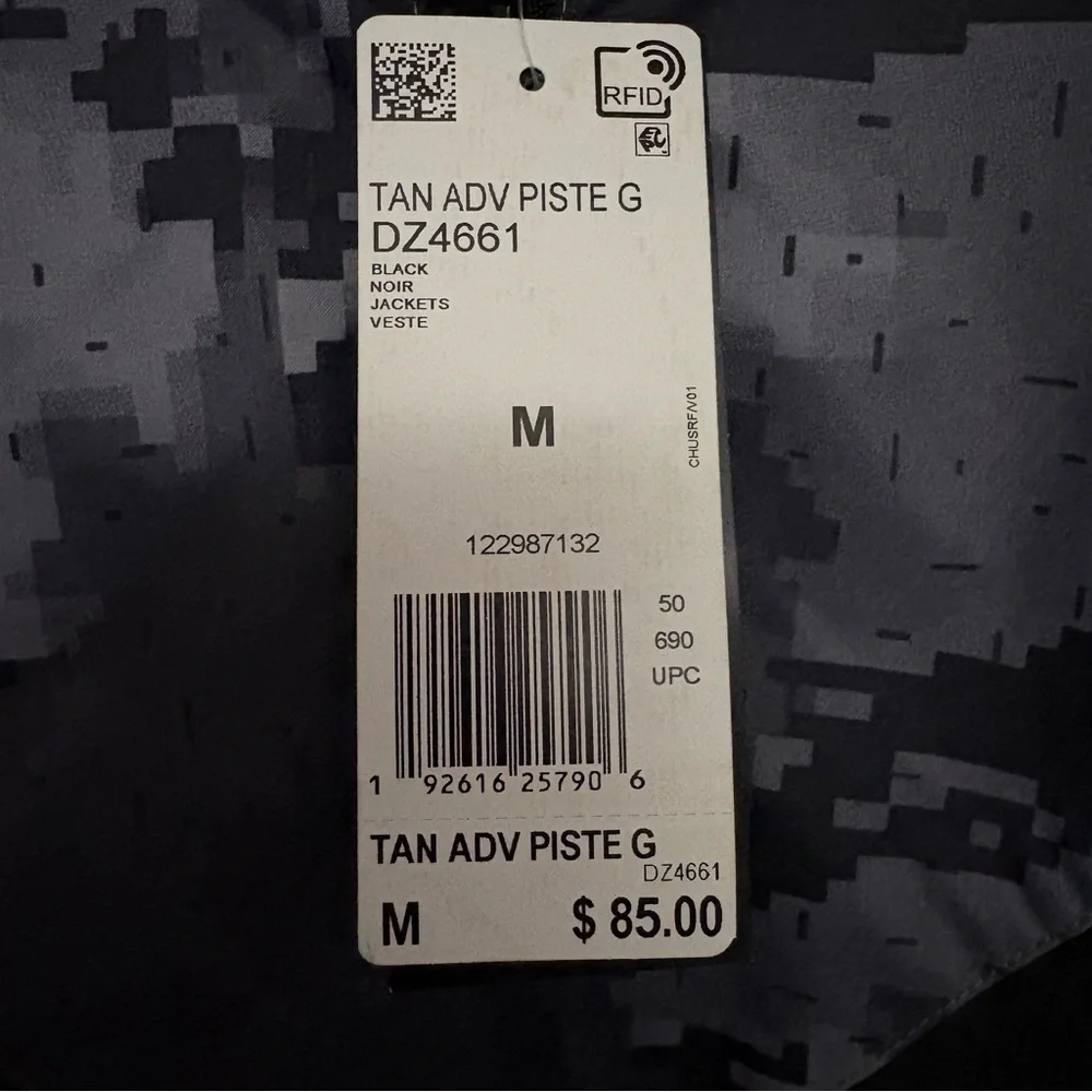 Adidas Black and Gray Camo Windbreaker NWT Size medium - Picture 9 of 16